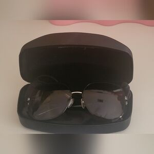 Salvatore Ferragamo Sunglasses with Black Frame and Gold Details